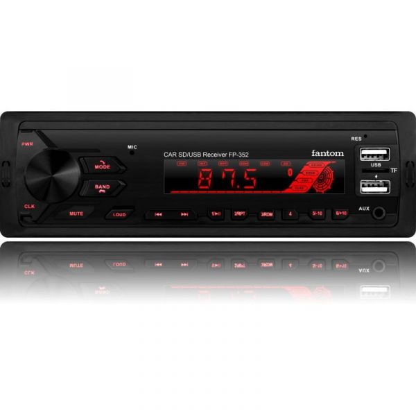 Автомагнітола Fantom FP-352 Black/Multicolor