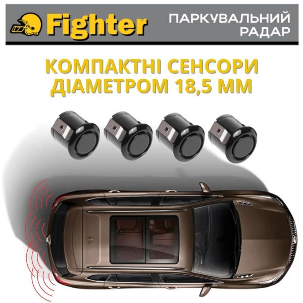 Паркувальний радар Fighter FPS-4L Black