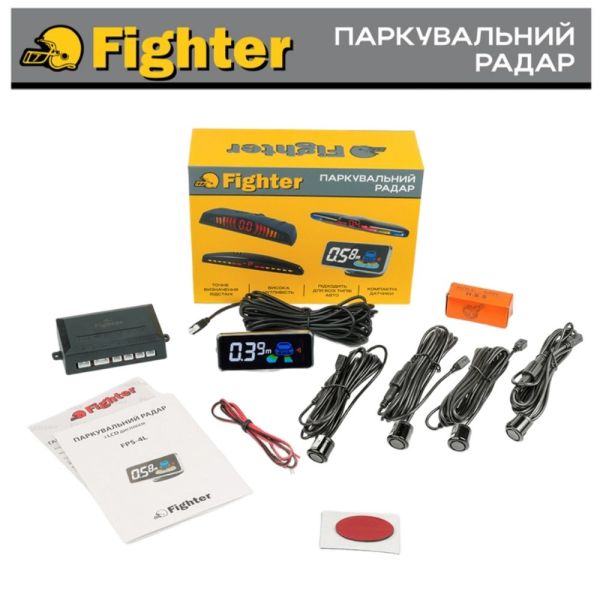 Паркувальний радар Fighter FPS-4L Black