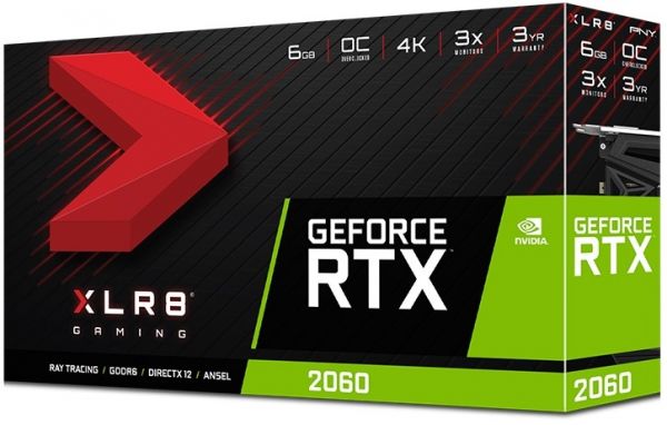 Видеокарта PNY GeForce RTX 2060 XLR8 Gaming Overclocked Edition (VCG20606SFPPB-O)