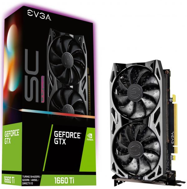 Видеокарта EVGA GeForce GTX 1660 Ti SC ULTRA GAMING (06G-P4-1667-KR)