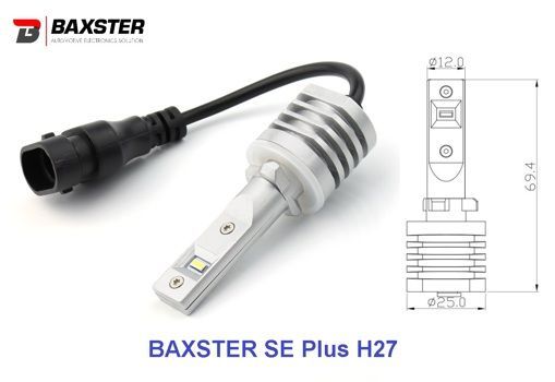 Світлодіодні лампи Baxster SE Plus H27 6000K (2шт)