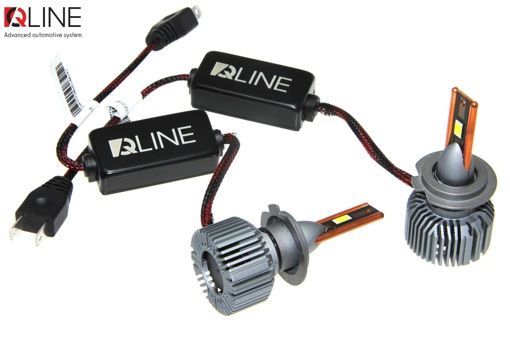 Лампи світлодіодні QLine Ultra +200% 55W H7 6000K (2шт.) 24V