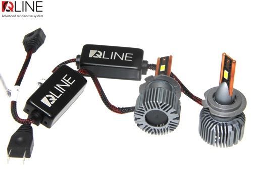 Лампи світлодіодні QLine Ultra +200% 55W H7 6000K (2шт.) 24V