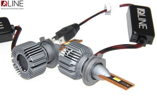 Лампи світлодіодні QLine Ultra +200% 55W H7 6000K (2шт.) 24V