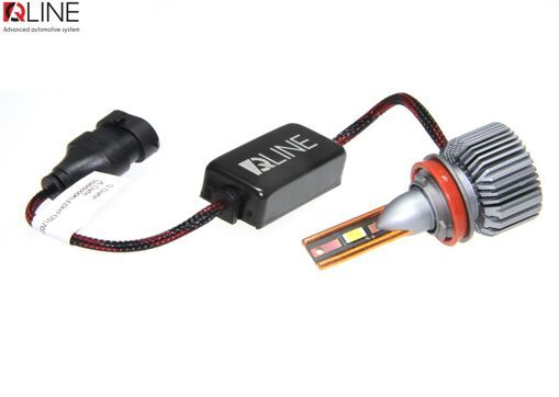 Лампи світлодіодні QLine Ultra +200% 55W H11 6000K (2шт.) 12V