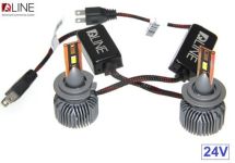 Лампи світлодіодні QLine Ultra +200% 55W H7 6000K (2шт.) 24V