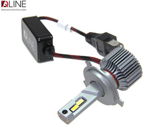 Лампи світлодіодні QLine Ultra +200% H4 55W 6000K (2шт.) 12V