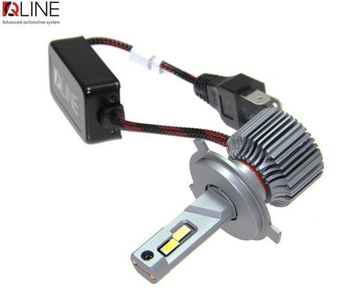 Лампи світлодіодні QLine Ultra +200% 55W H4 6000K (2шт.) 24V