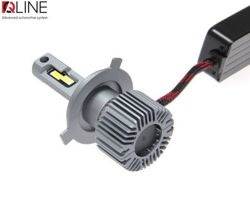 Лампи світлодіодні QLine Ultra +200% 55W H4 6000K (2шт.) 24V