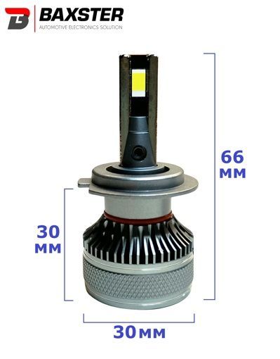 Лампи світлодіодні Baxster PL (Power Light) H7 12V 6000K (2шт)