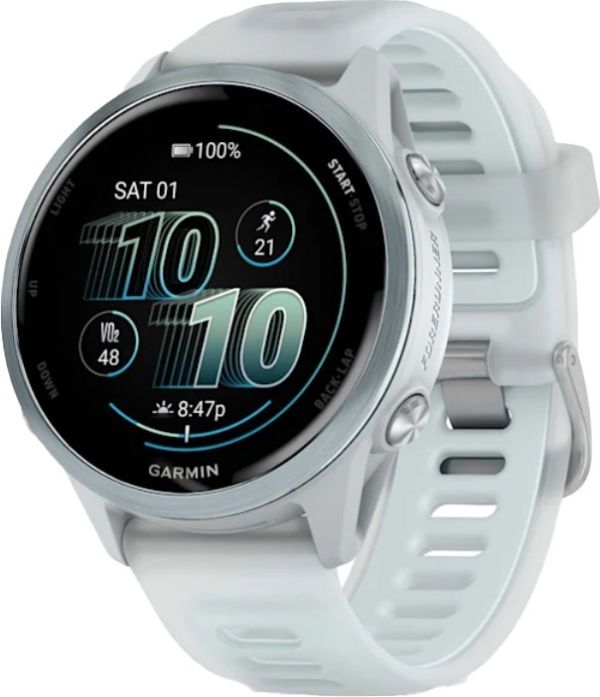 Смарт-годинник Garmin Forerunner 570 42mm Cloud Blue Aluminum w. Translucent Whitestone/Cloud Blue Band (010-02970-01)