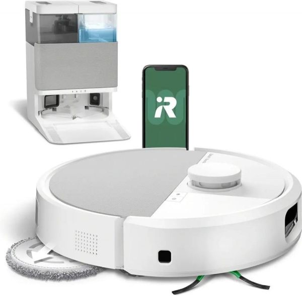 Робот-пилосос з вологим прибиранням iRobot Roomba Combo 505+ AutoWash dock White (N185240)