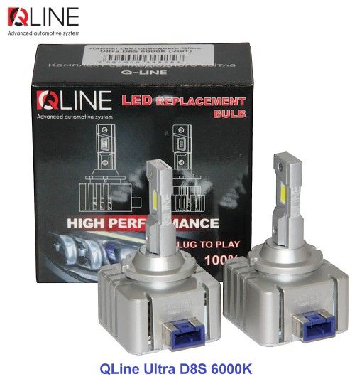 Лампи світлодіодні Qline Ultra D8S 6000K (2шт)