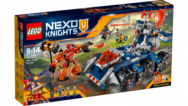 Пластмассовый конструктор LEGO NEXO KNIGHTS Башенный тягач Акселя (70322)