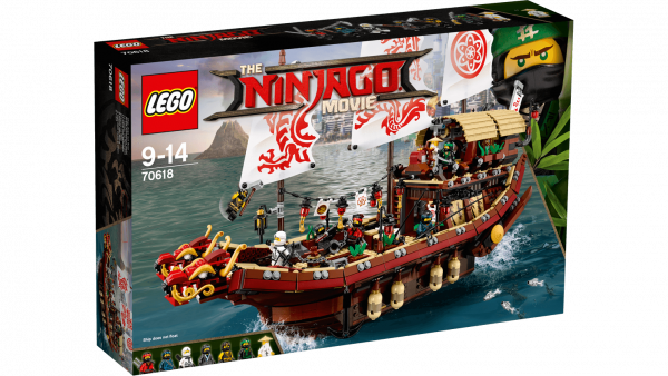 Пластиковый конструктор LEGO Ninjago Летающий корабль Мастера Ву (70618)