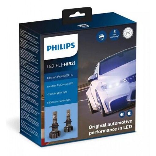 Лампи світлодіодні PHILIPS HIR2 11012U90CWX2 LED Ultinon Pro9000 +250%