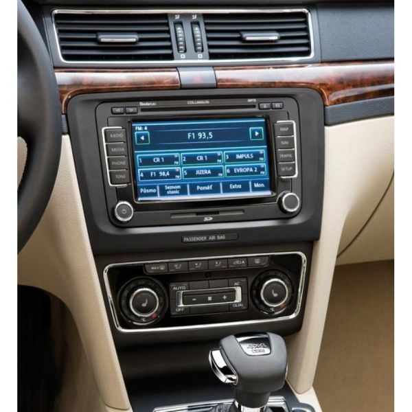 Рамка переходная AWM 781-08-115 Skoda SuperB 2008+ (black) airbag