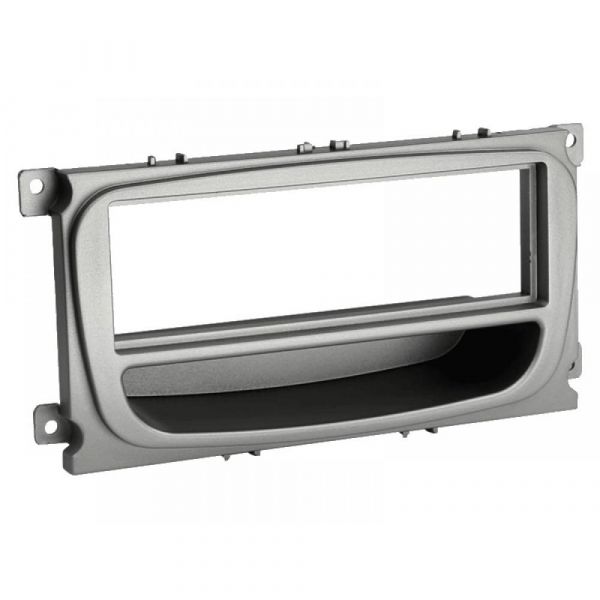 281114-37 Рамка переходная Ford Mondeo / Focus / C-MAX / S-MAX / Galaxy (silver)