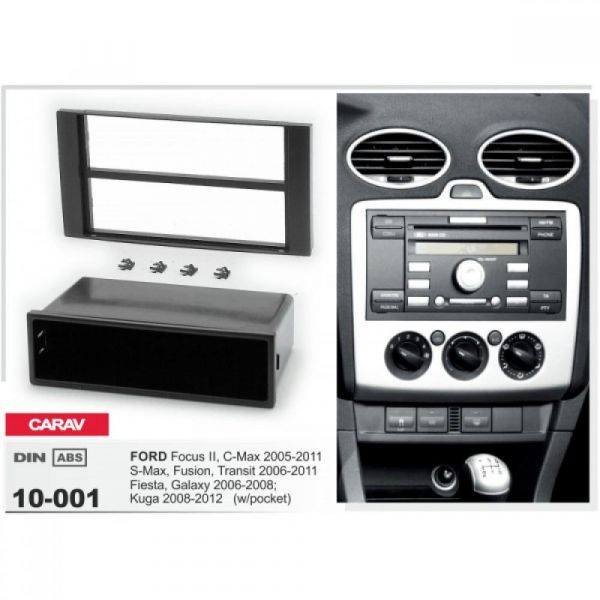 Рамка переходная Carav 10-001 Ford Focus, Transit, C-Max, S-Max, Fusion, Fiesta, Galaxy, Kuga