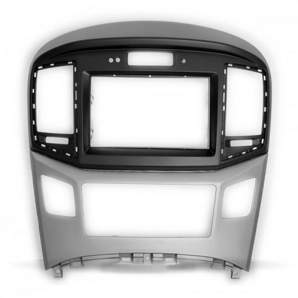 Рамка переходная Carav 11-635 Hyundai H-1, Starex 2015+ / black & silver