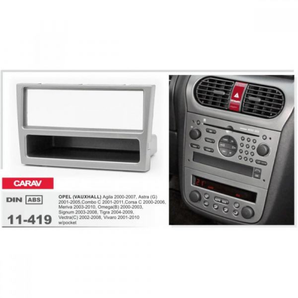 Рамка переходная Carav 11-419 Opel Opel Combo/Corsa /Meriva /Omega B /Vectra C/Vivaro