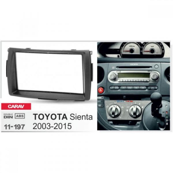 Рамка переходная Carav 11-197 Toyota Sienta 2003-2015 2DIN
