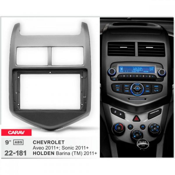 Рамка переходная Carav 22-181 Chevrolet Aveo, Sonic, Holden Barina