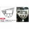 Рамка переходная Carav 11-549 Ford Focus 1998-2004 2DIN (silver)