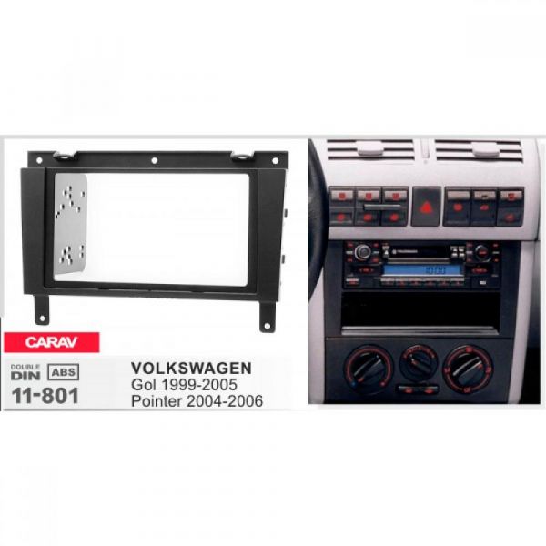 Рамка переходная Carav 11-801 Volkswagen Gol (G3) 19999-2005, Pointer 2004-2006