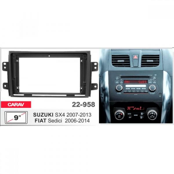 Рамка переходная Carav 22-958 Suzuki SX4, Fiat Sedici