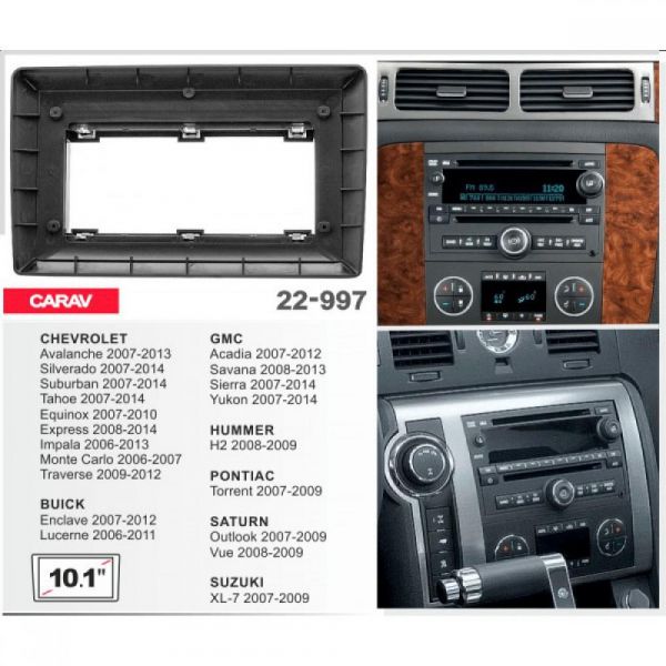 Рамка переходная Carav 22-997 Chevrolet, Hummer H2, Suzuki XL-7