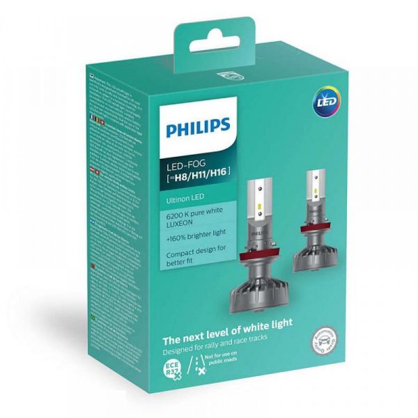 Лампы светодиодные PHILIPS LED H11 Ultinon Pro5000 + 160% 12/24V 15W