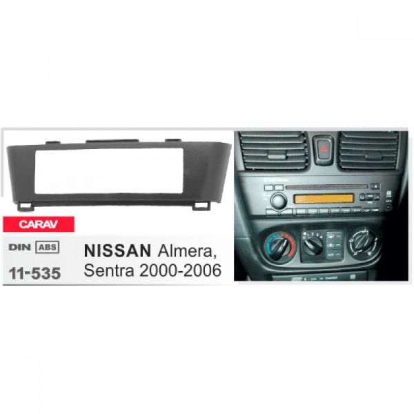 Рамка переходная Carav 11-535 Nissan Almera, Sentra