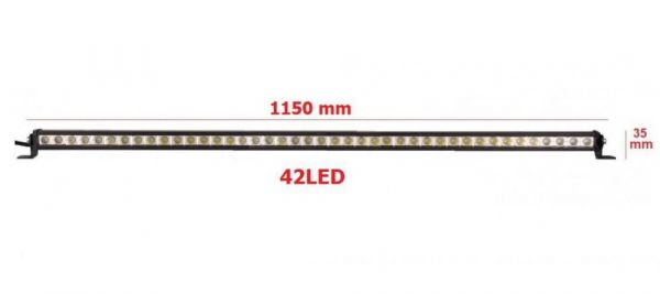 Светодиодная фара AllLight E-120W однорядная 42chip OSRAM 3535 9-30V