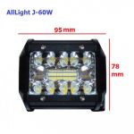 Светодиодная фара дальнего света AllLight J-60W 20 chip EPISTAR 9-30V