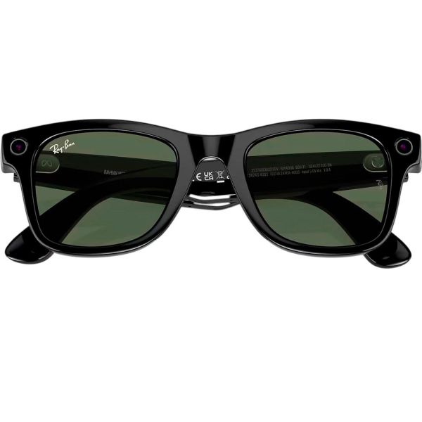 Смарт-окуляри Ray-Ban Meta Wayfarer Shiny Black Frame Green Lenses (RW4006 601/71 50-22)