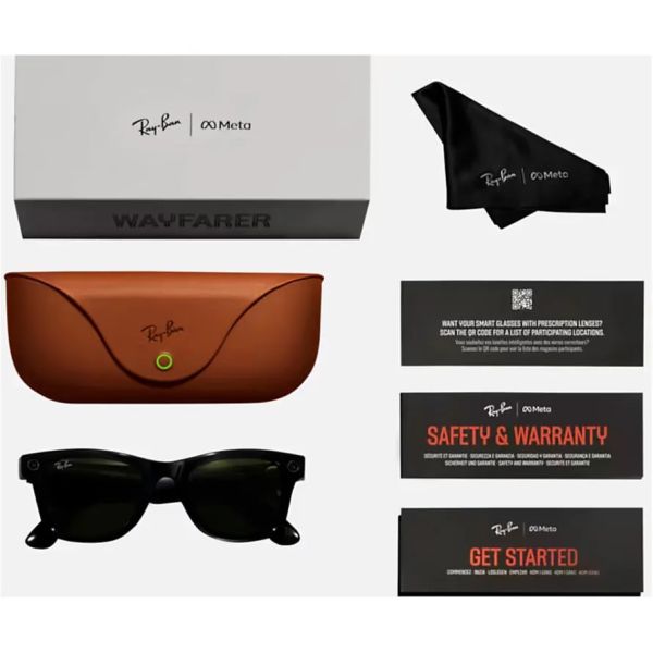 Смарт-окуляри Ray-Ban Смарт-окуляри Meta Wayfarer Standard Matte Black/Clear to G-15 Green Transitions RW4006 601SM1 50-22