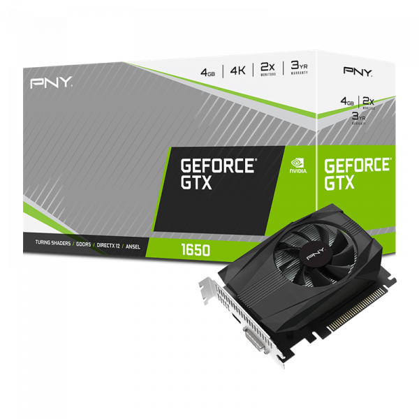 Видеокарта PNY GeForce GTX 1650 Single Fan (VCG16504SFMPB)