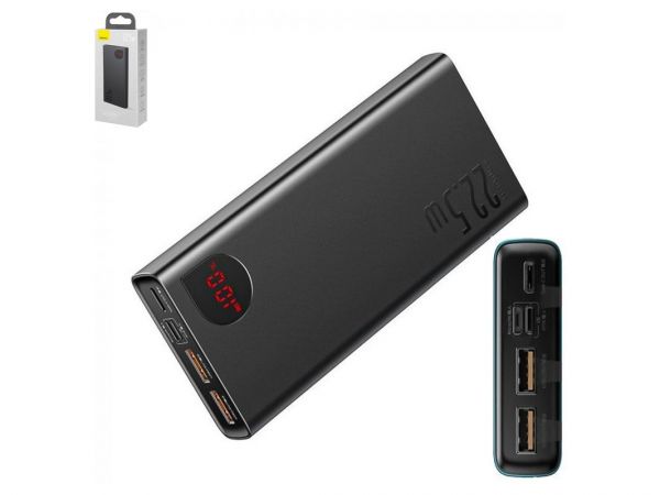 Baseus Adaman Metal Digital Display 20000mAh 22.5W 2021 Editon Black (PPAD000101)