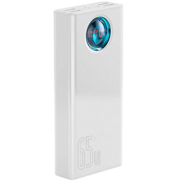 Baseus Amblight Digital Display Quick Charge 65W 30000mAh White (PPLG-A02)