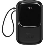 Baseus Qpow Digital Display Quick Charging Power Bank 20W 20000mAh Black (PPQD-H01)