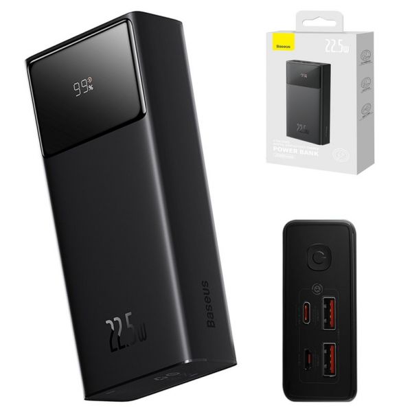 Зовнішній акумулятор (павербанк) Baseus Star Lord Display 22.5W 20000 mAh Black (PPXJ060001)