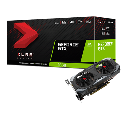 Видеокарта PNY GTX 1660 XLR8 Gaming Overclocked Edition (VCG16606DFMPB-O)