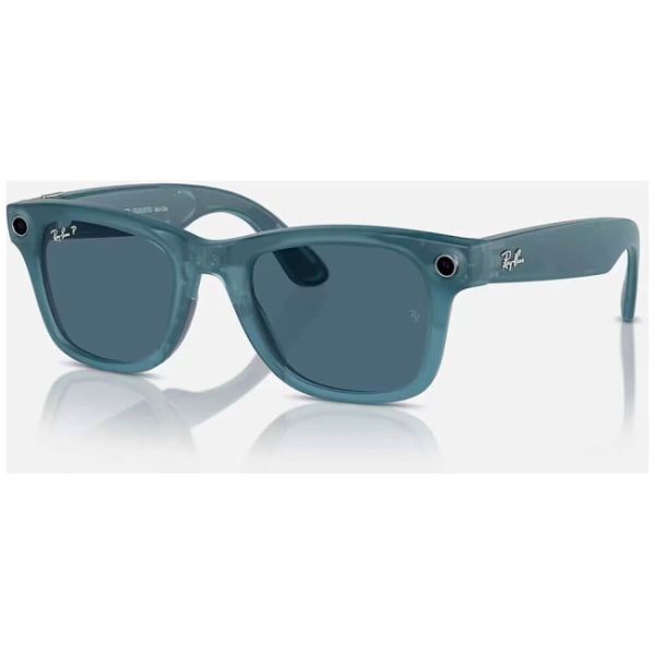 Смарт-окуляри Ray-Ban Meta Wayfarer Matte Jeans Frame Dusty Blue Lenses (RW4006 67552V 50-22)
