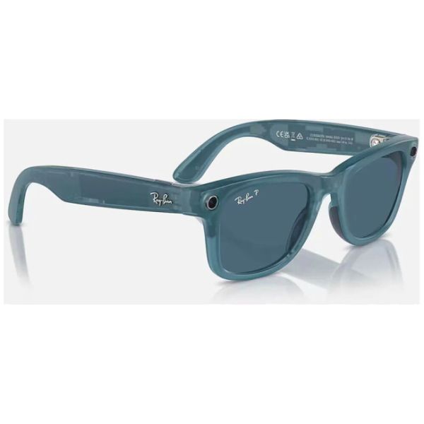 Смарт-окуляри Ray-Ban Meta Wayfarer Matte Jeans Frame Dusty Blue Lenses (RW4006 67552V 50-22)