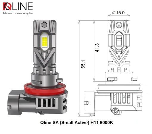 Світлодіодні лампи Qline SA (Small Active) H11 6000K (2шт)