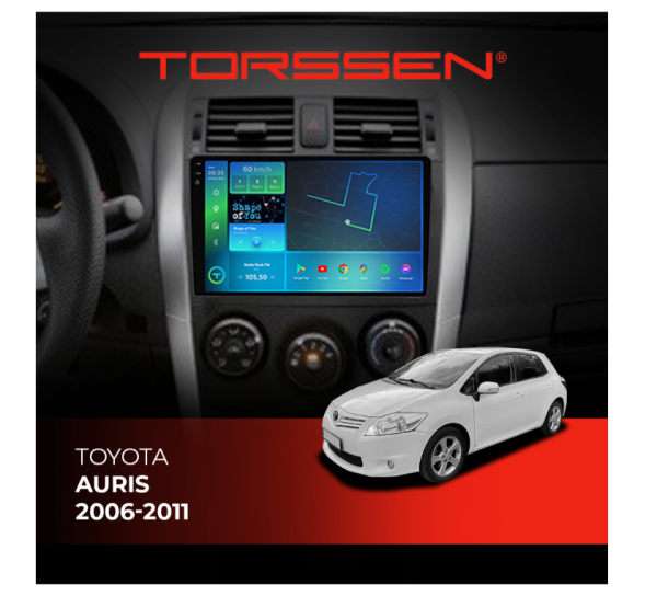 Штатная магнитола Torssen 2K Toyota Auris 2006-2011 F9432 4G Carplay DSP
