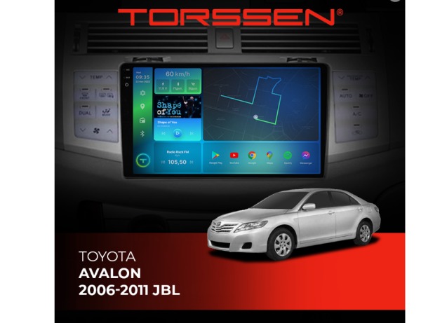Штатна магнітола Torssen 2K DTS Toyota Avalon 06-11 JBL F9432 4G Carplay DSP