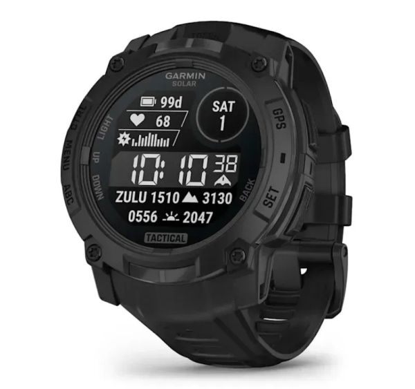 Garmin Instinct 3 50mm Solar Tactical Edition Black with Black Band (010-02935-50)